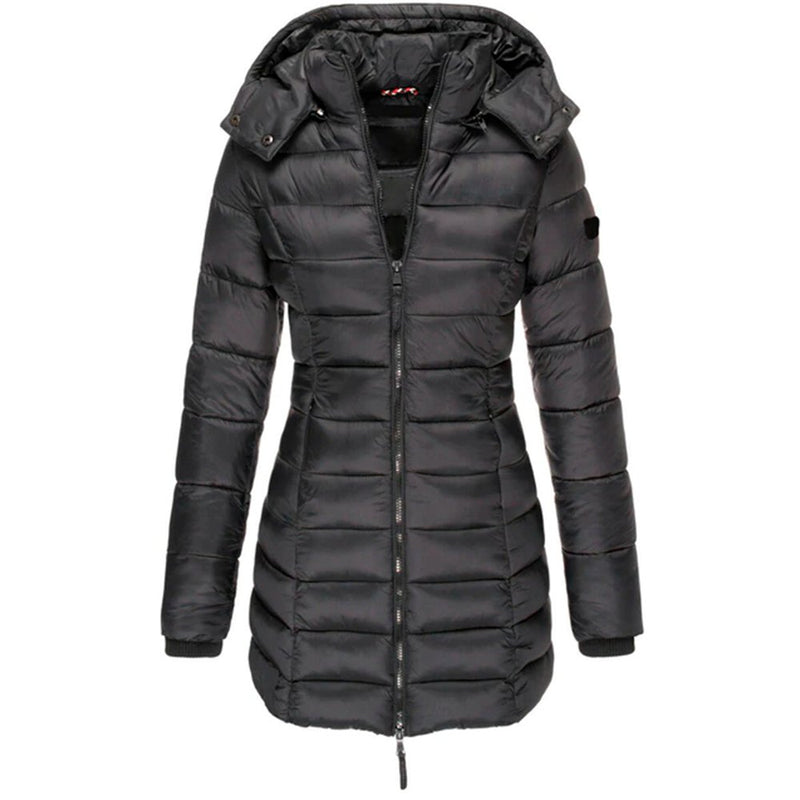 Casaco Acolchoado Feminino Midi Delgado - Loja Fact