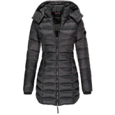 Casaco Acolchoado Feminino Midi Delgado - Loja Fact