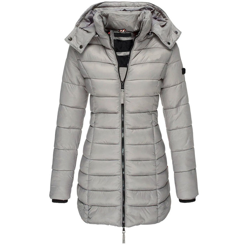 Casaco Acolchoado Feminino Midi Delgado - Loja Fact