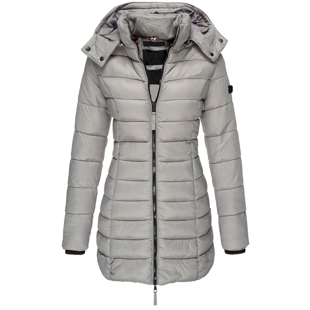 Casaco Acolchoado Feminino Midi Delgado - Loja Fact