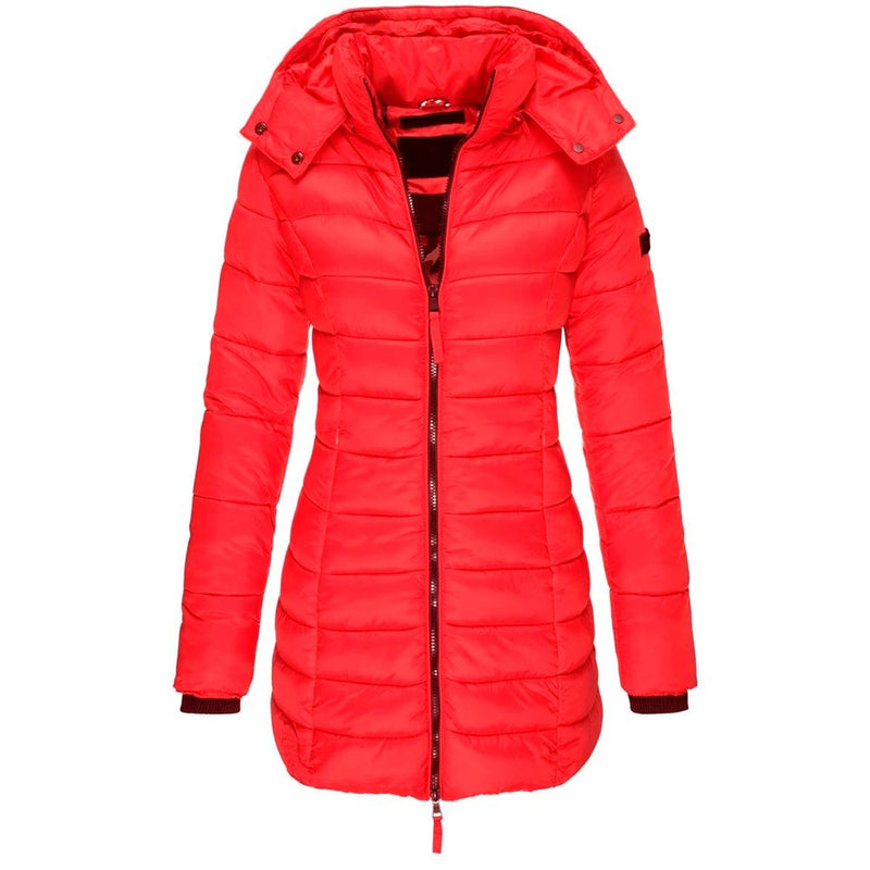 Casaco Acolchoado Feminino Midi Delgado - Loja Fact