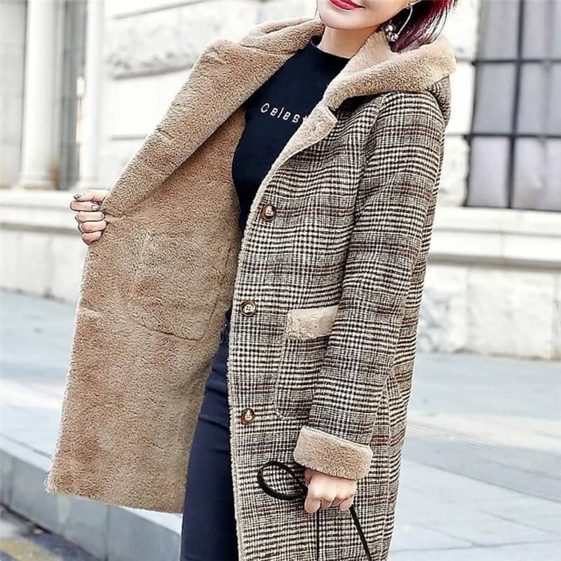 Casaco Feminino de Inverno Forrado Claire - Loja Fact