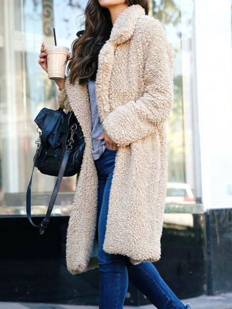 Casaco Feminino de Lã Aberto Ava Peacoat - Loja Fact