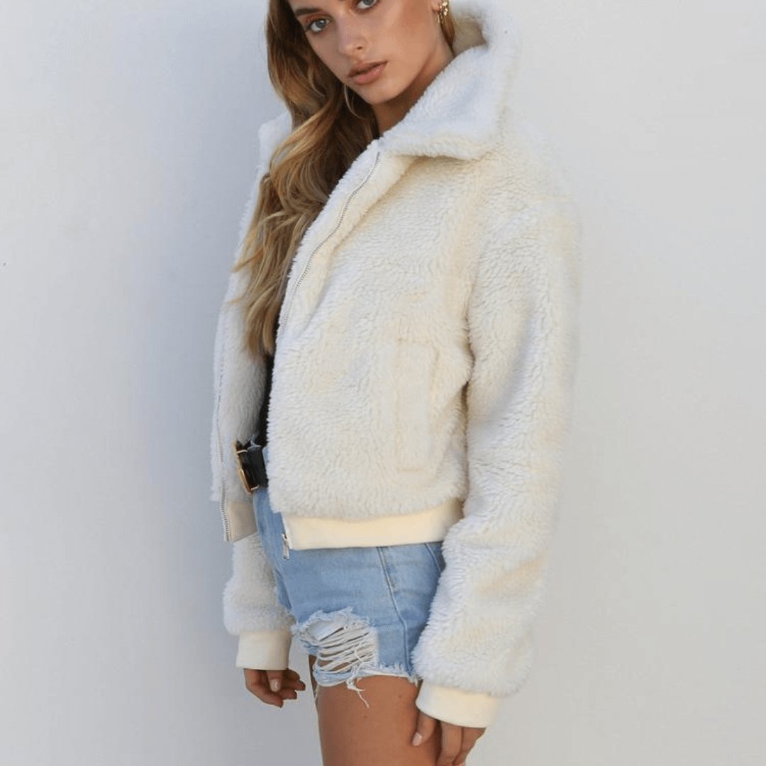 Casaco Feminino de Pelinhos Bercy - Loja Fact