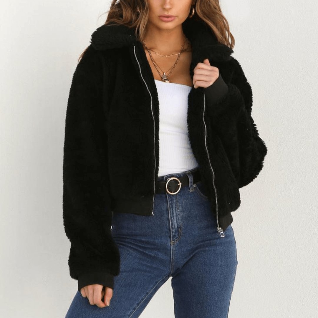 Casaco Feminino de Pelinhos Bercy - Loja Fact