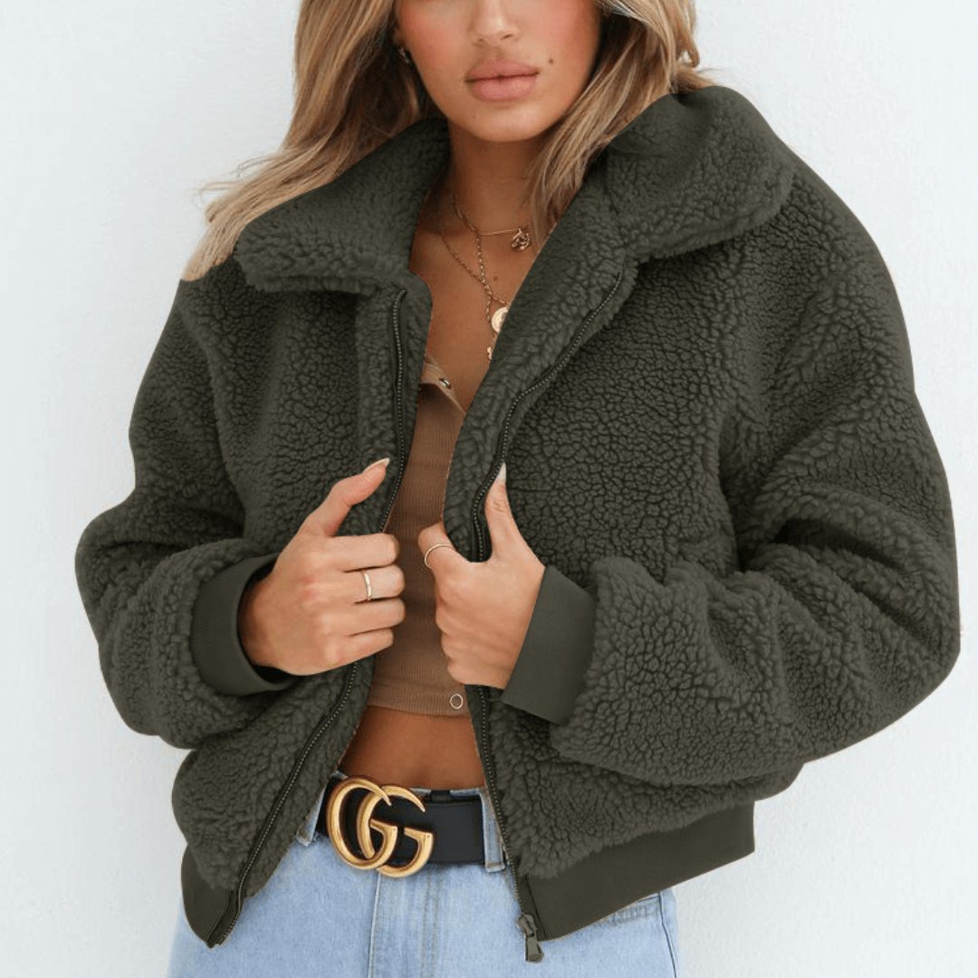 Casaco Feminino de Pelinhos Bercy - Loja Fact