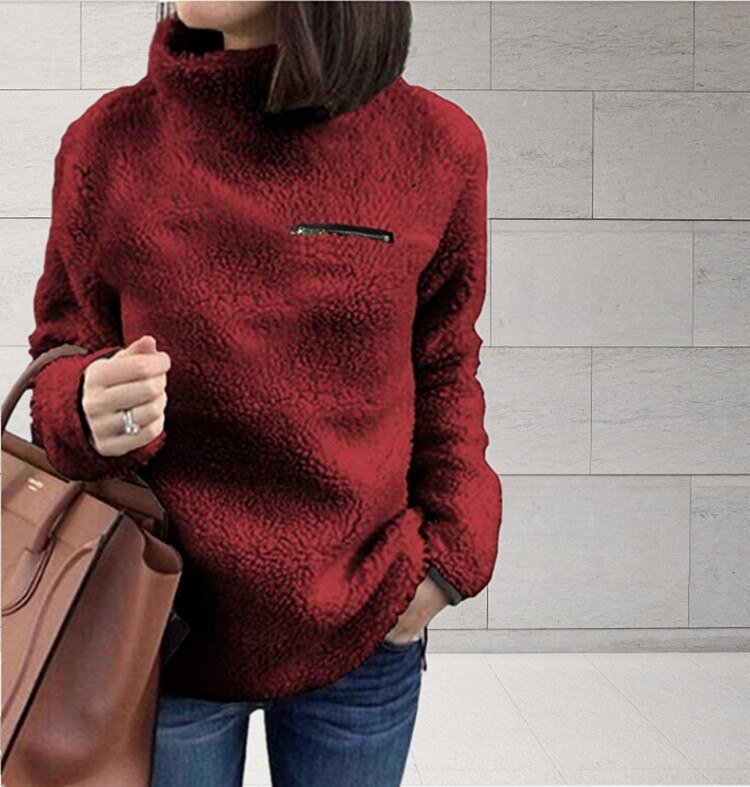 Casaco Feminino Gola Alta Charlotte - Loja Fact