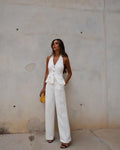Conjunto Alfaiataria Colete e Calça Janine - Loja Fact