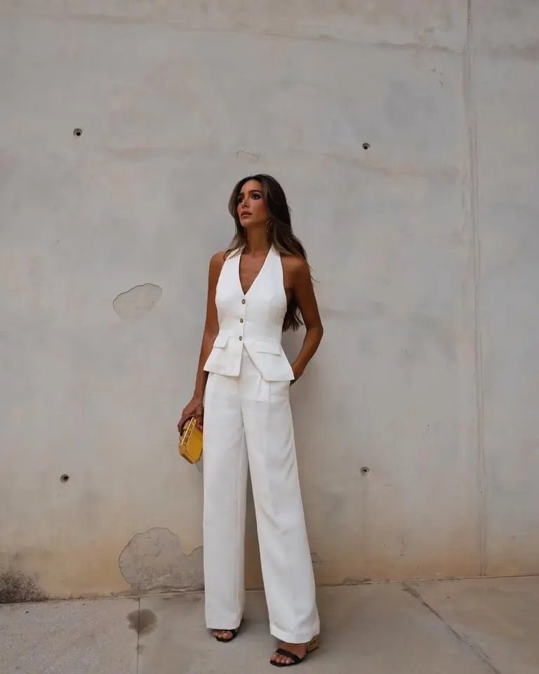 Conjunto Alfaiataria Colete e Calça Janine - Loja Fact