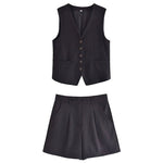Conjunto Alfaiataria Short e Colete Janine - Loja Fact