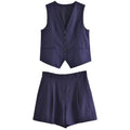 Conjunto Alfaiataria Short e Colete Janine - Loja Fact