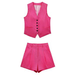 Conjunto Alfaiataria Short e Colete Janine - Loja Fact