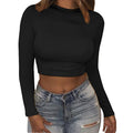 Cropped Branco Manga Longa - Loja Fact