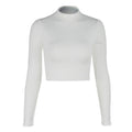 Cropped Branco Manga Longa - Loja Fact