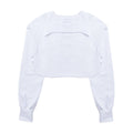 Cropped Branco Manga Longa Fact - Loja Fact