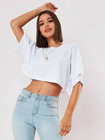 Cropped Branco T-shirt - Loja Fact