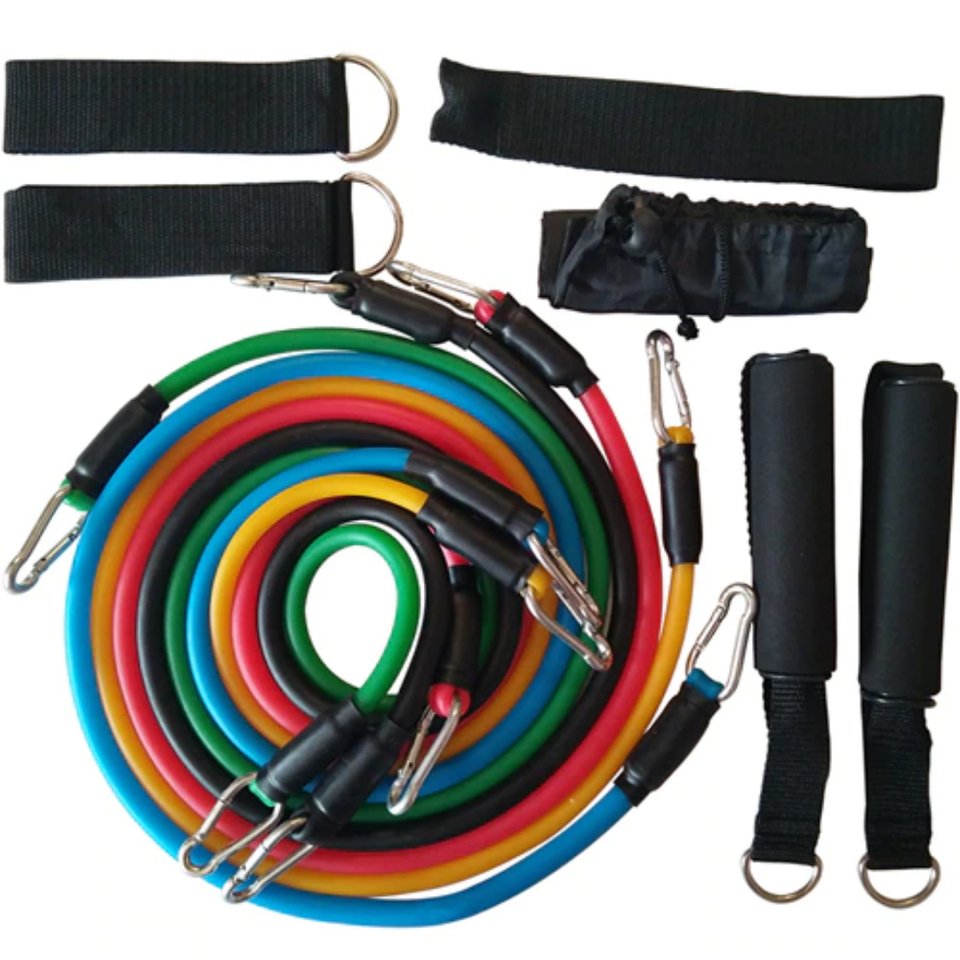 Elasticos Para Treino Multifuncional Kit - Loja Fact