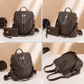 Mochila de Couro Feminina com Carteira - Loja Fact