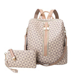 Mochila de Couro Feminina com Carteira - Loja Fact