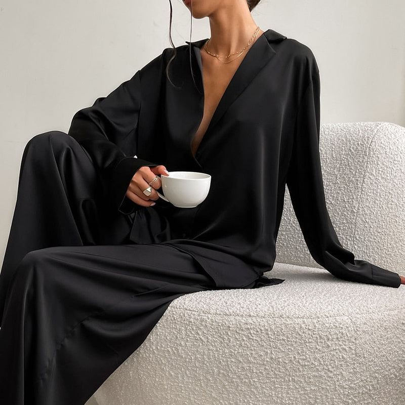 Pijama Feminino Wide Leg - Loja Fact