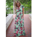 Vestido Feminino Longo Floral - Loja Fact