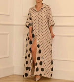 Vestido Longo com Abotoamento Rubelitta - Loja Fact