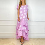 Vestido Longo com Babados Marbres - Loja Fact