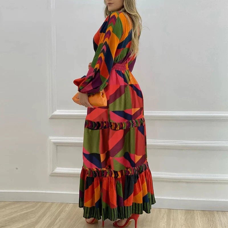 Vestido Longo Manga Comprida Bondy - Loja Fact