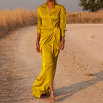 Vestido Longo Transpassado Glend - Loja Fact