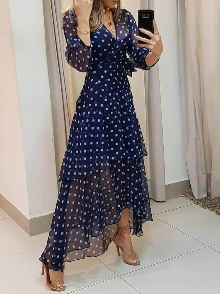Vestido Longo Transpassado Ravena - Loja Fact