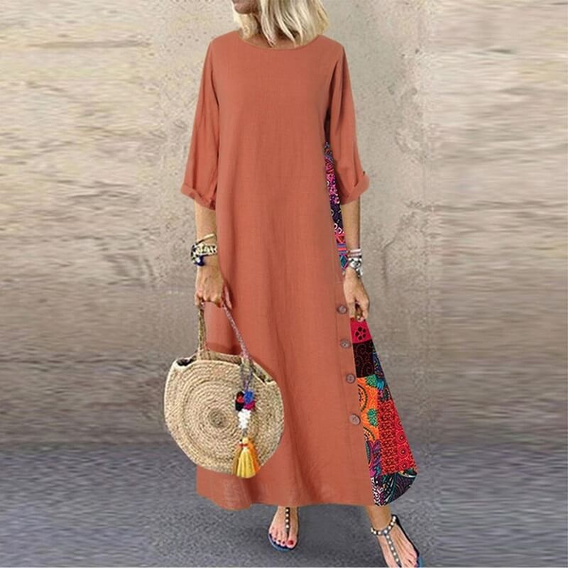 Vestido Longo Vintage Calydon - Loja Fact