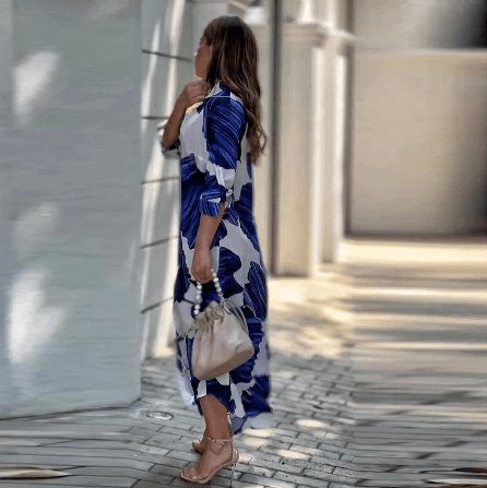 Vestido Mídi com Abotoamento Belle - Loja Fact