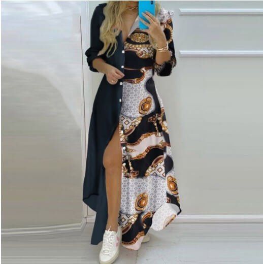 Vestido Mídi com Abotoamento Belle - Loja Fact