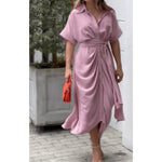 Vestido Mídi com Abotoamento Moderne - Loja Fact