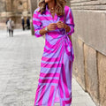 Vestido Mídi Transpassado Rubis - Loja Fact